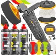 Полировальная машинка MAJSTER MP0442 2,6KW + 4 насадки + полировальная паста MENZERNA