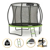 Батут з внутрішньою захисною сіткою 252 см LEOBRO Premium Pro 8FT GREEN (LB-1099)