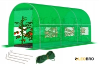 Садова теплиця з вікнами FunFit Garden 7m2 = 350*200*200 (Зелена) (1481)