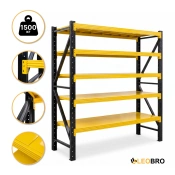 Металевий стелаж LEOBRO Premium Pro 200 х 200 х 50 см, 300кг/полиця, 5 полиць (LB-R132)