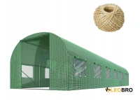 Садовая теплица с окнами Plonos 18m2 Зеленая = 300х600х200 см (4918)