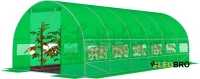 Садовая теплица с окнами FunFit Garden 18m2 = 600*300*200 (Зеленая) (1483)