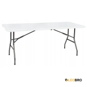 Розкладний стіл для кейтерингу FunFit 180x74 x 4 см Білий (4899)