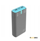 Power bank TRACER EnerGen 20000mAh PD+QC3.0 gray/blue (TRABAT47517)