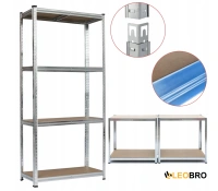 Стелаж LEOBRO Premium 180 х 90 х 30 см, 175кг/полиця, 4 полиці (LB-R101)