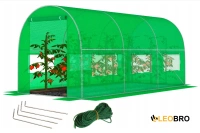 Садова теплиця з вікнами FunFit Garden 10m2 = 400*250*200 (Зелена) (1466)