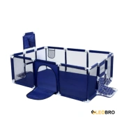 Дитячий манеж LEOBRO Multisport 120 x 180 см Синій (LB-1138)