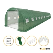 Усиленная садовая теплица парник LEOBRO Garden 36м2 Green Mosquito Door (LB-G129-GRN)