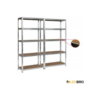 Набір із двох стелажів LEOBRO Premium 150 х 140 х 30 см, 175кг/полиця, 5 полиць (LB-R112Х2)