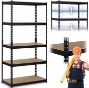 Стелаж Humberg 183 x 90 x 45 см HR-700 Black (570001)