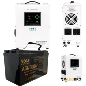 Комплект Volt Polska SINUS PRO 900 E PLUS 12/230V 600/900W + Аккумулятор AGM 12V 100 Ah (6AKUXAG100)