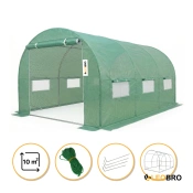 Посилена садова теплиця парник LEOBRO Garden 10м2 Green (LB-10M25)