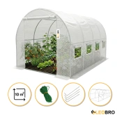 Садова теплиця парник LEOBRO Garden 10м² White (LB-G103-WHT)