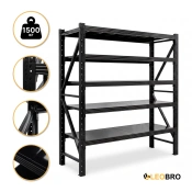 Металевий стелаж LEOBRO Premium Pro 200 х 200 х 50 см, 300кг/полиця, 5 полиць (LB-R131)