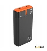 Power bank TRACER EnerGen 20000mAh PD+QC3.0 black/orange (TRABAT47516)