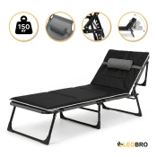 Розкладне ліжко (розкладачка) з Mesh-матрацом і подушкою LEOBRO Striped (LB-FB-A2-STR)