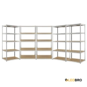 Стеллаж LEOBRO 180 х 450 х 40 см, 175кг/полка, 5 полок (LB-R175-GALX5)